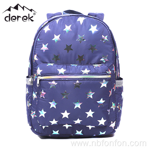 Hot stamping waterproof cloth children's backpack